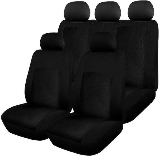 Обшивка Dacia Logan I 2004-2012 Dacia Logan II 2012+ Разделен Заден Седалков Цип Черен Цвят