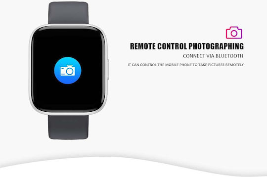 TrendFIT Aluminium Smartwatch mit Pulsmesser (Silber)