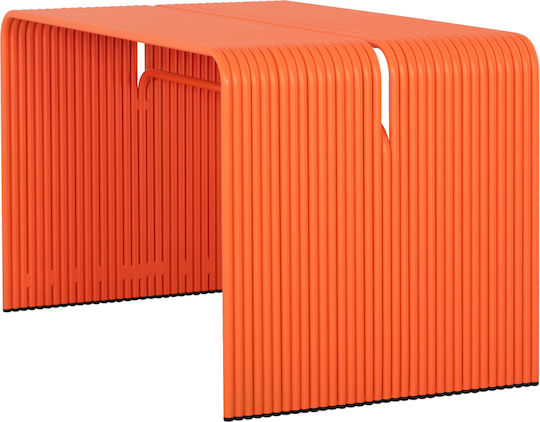Intrepid Tisch Speisesaal Aluminium Orange 121x70x70cm