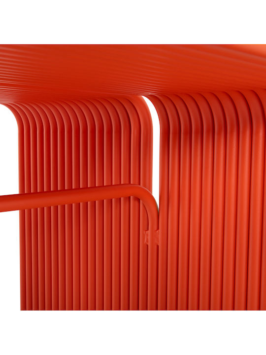 Intrepid Masă Sala de mese din Aluminiu Orange 121x70x70buc