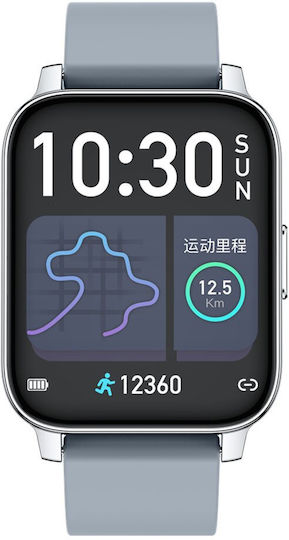 Hero Band FiT Aluminium Smartwatch with Heart Rate Monitor (Lunar Grey)