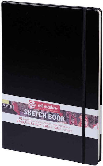 Royal Talens Sketch Pad Sketchbook Art Creation Sketch Book Black 13x21cm 140gsm 80 Sheets