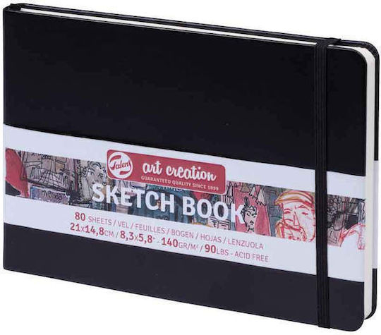 Royal Talens Sketch Pad Sketchbook Art Creation Sketch Book Black 13x21cm 140gsm 80 Sheets