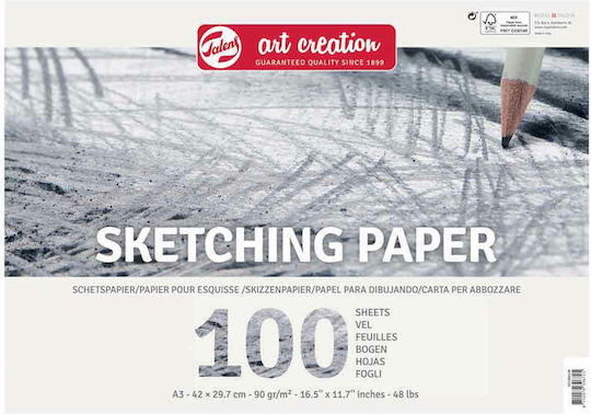 Royal Talens Sketch Pad Sketchbook Art Creation Sketching Paper A3 90g 100 Sheets