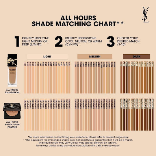 Yves Saint Laurent All Hours Hyper Finish Pudră de Fixare 8,5gr 01