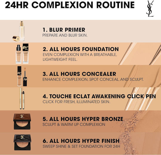 Ysl All Hours Hyper Finish Puder 07 8.5gr
