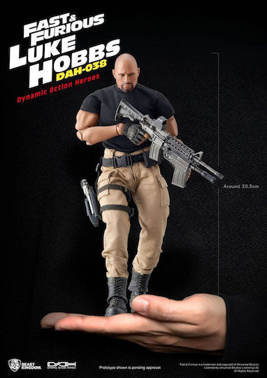 Fast & Furious Dynamic Action Heroes Action Figure 1:9 Luke Hobbs 21 Cm