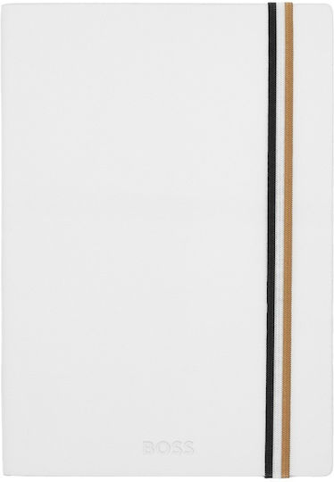 Boss Iconic Notebook A5 with Blank Pages White