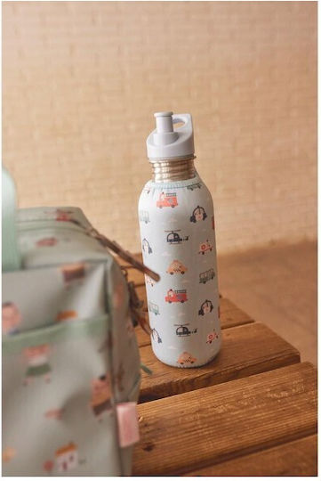 Tutete Stainless Steel Kids Water Bottle Thermos Light Blue 500ml