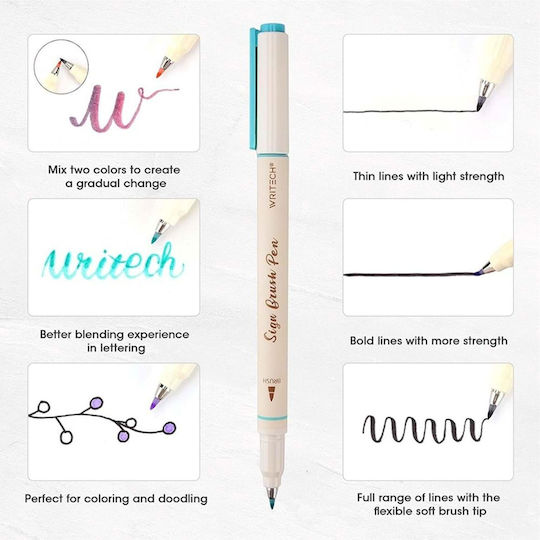 Writech Marker Aqua Blue