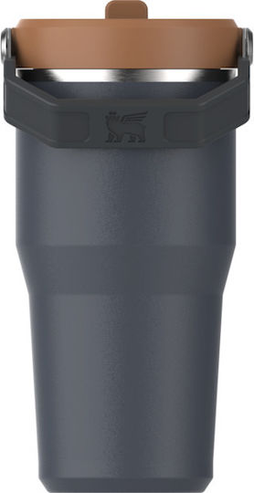 Stanley Iceflow Flip Straw Tumbler Ποτήρι Θερμός Πλαστικό 600ml Twilight με Καλαμάκι