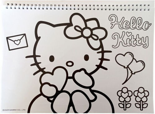 Drawing Pad 23x33 cm 40 Sheets Stickers Hello Kitty Sweetheart #335-74416