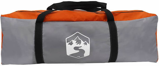vidaXL Καλοκαιρινή Σκηνή Camping Γκρι 384x254x170εκ.