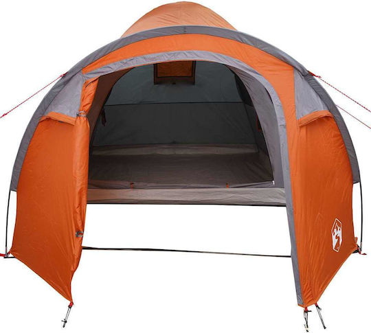 vidaXL Καλοκαιρινή Σκηνή Camping Γκρι 384x254x170εκ.