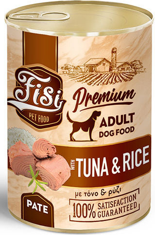 Fisi Dog Adult Pate de Ton și Orez 400g