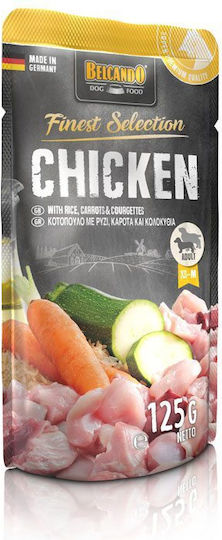 Belcando Finest Selection Wet Food Dogs in Pouches with Carrot, Zucchini, Chicken and Rice Grain-Free 125gr