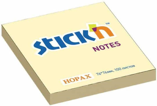 Groovy Sticky Note Pads in Cube Yellow 7.5x7.5pcs