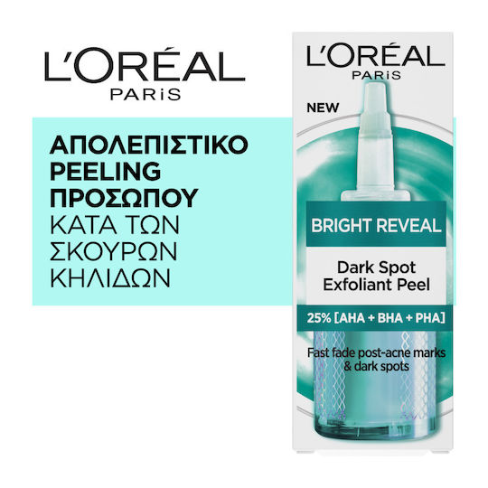L'Oreal Paris Bright Reveal Feuchtigkeitsspendende und Anti-Aging Leichtgewichtige Gesichtscreme Tag mit SPF50 gegen Fehler und Akne mit Niacinamid und AHA 25ml