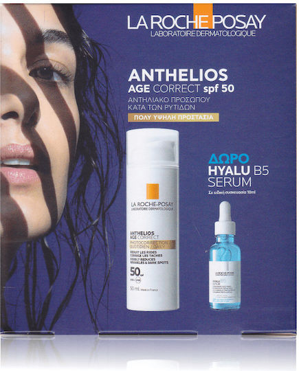 La Roche Posay Αnthelios Age Correct SPF50 Σετ με Αντηλιακό Προσώπου & Serum SPF50 2τμχ