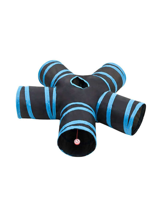 vidaXL Cat Toy Tunnel Black