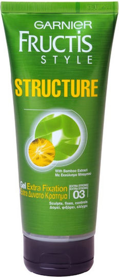 Garnier Fructis Style Structure Extra Fixation Gel Μαλλιών 200ml