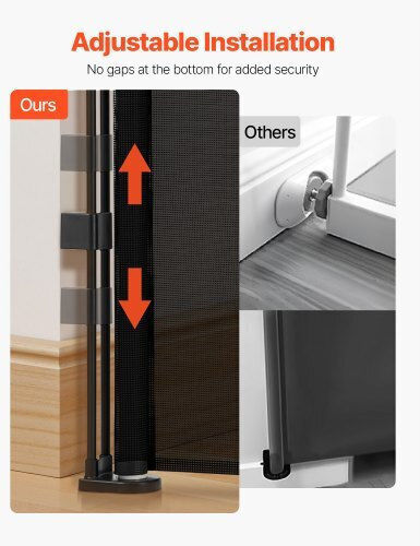 Vevor Door Dog in Black Color 87 x 28cm