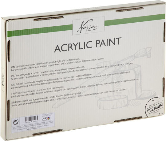 Nassau Fine Art Acrylic Paint Set in Mehrfarbig color 22ml 24Stück