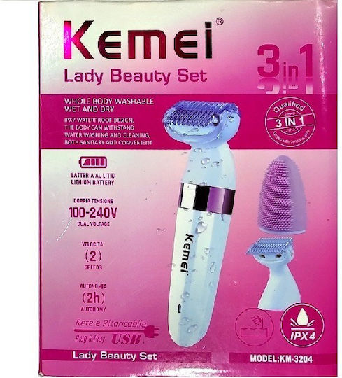 Kemei Epilator Machine Epilator for Face & Body KM-3204