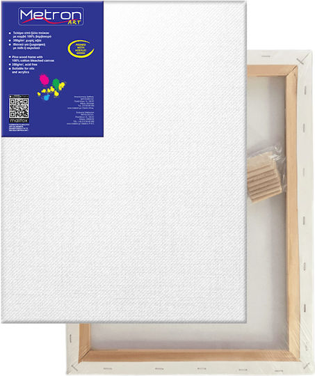Buonarroti Καμβάς σε Τελάρο Λευκός Ορθογώνιος 60x90εκ. 1τμχ