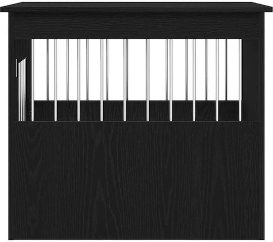 vidaXL Dog House Wooden Outdoor Black 75x55x65cm