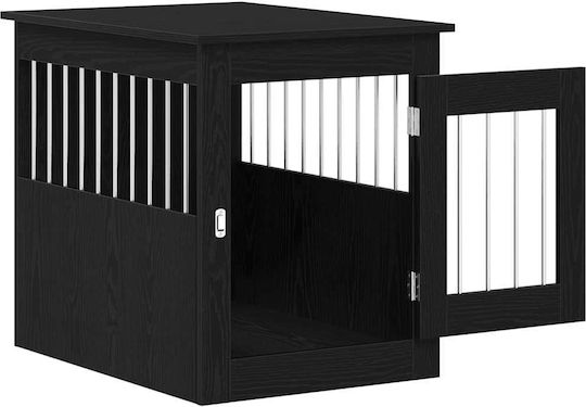 vidaXL Dog House Wooden Outdoor Black 75x55x65cm