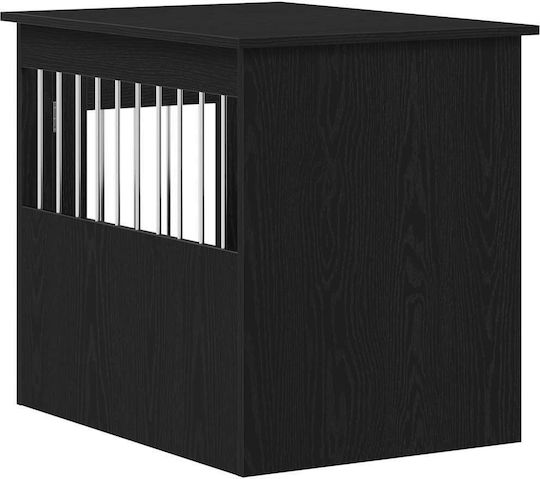 vidaXL Dog House Wooden Outdoor Black 75x55x65cm