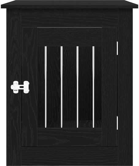 vidaXL Dog House Wooden Outdoor Black 75x55x65cm
