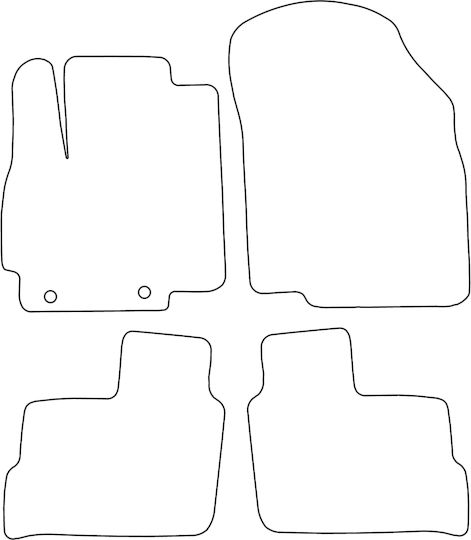 Set Velour Mats Fitting Mitsubishi Space Star Ii 2013 Black Edging