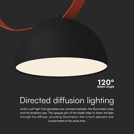V-TAC Pendant Light Black
