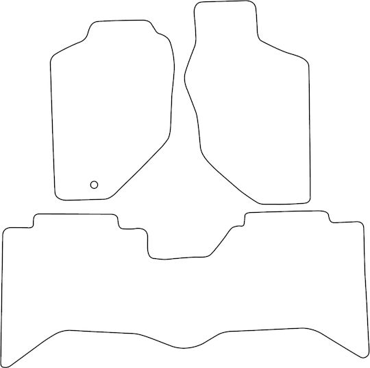 Complete Set Velour Car Mats Opel Frontera Ii B 1998-2004 Red Edging