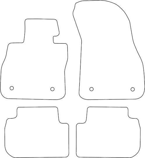 Set Veloursmatten Für Bmw 1er Serie F40 2019 Rote Kante