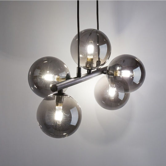 TK Lighting Estera Hängelampe Schwarz 63x115cm