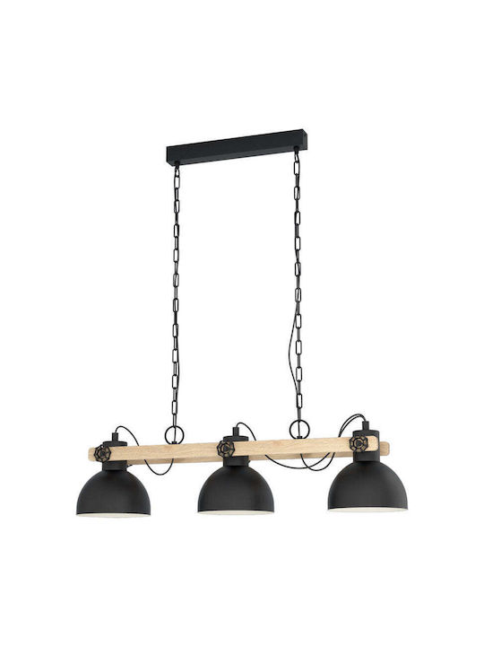 Eglo 43992 Lustră Suspendată Lubenham 3xe27 28w 230v Certificată FSC
