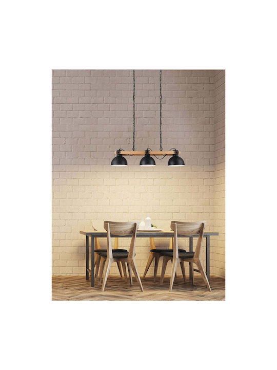 Eglo 43992 Lustră Suspendată Lubenham 3xe27 28w 230v Certificată FSC