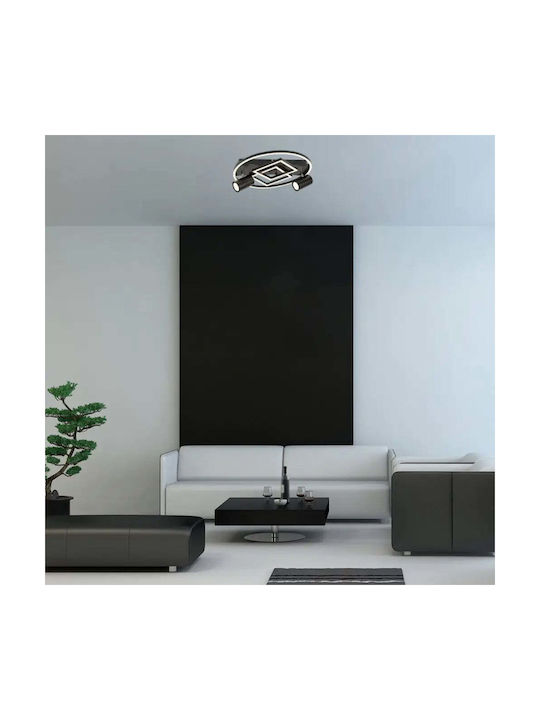 Rabalux Aztec Dublu LED Alb Natural Spot în Culoare Negru