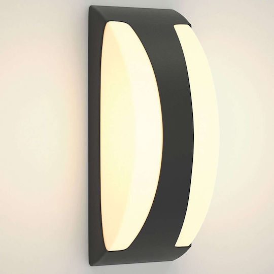 Inlight Επιτοίχια Εξωτερική Πλαφονιέρα E27 IP65 13x32εκ.