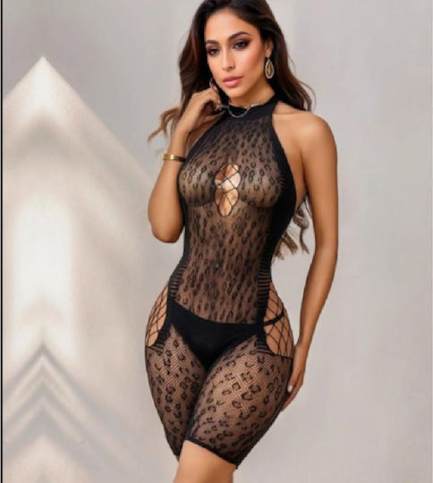 Sexy schwarzer rückenfreier Body-Shorts
