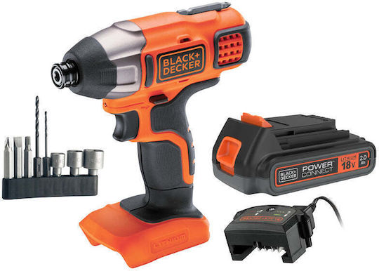 Black & Decker Black & Decker Impact Screwdriver Battery 18V 1x2Ah