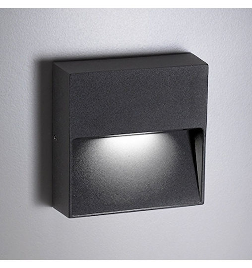 Zafferano Wall-Mounted Outdoor Lighting LED 4.5W 3000K 10x10x3cm