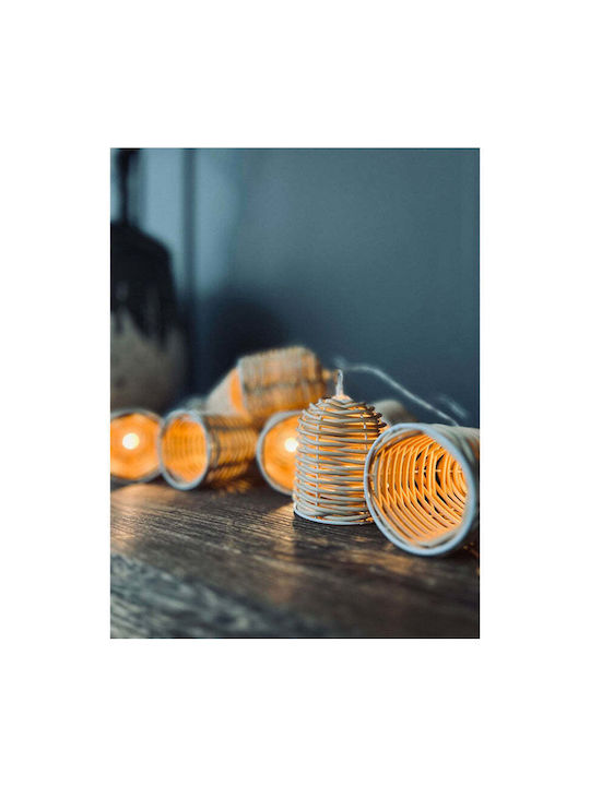 H&S Στεγανή Γιρλάντα Φωτισμού LED IP44 με 10 Φαναράκια