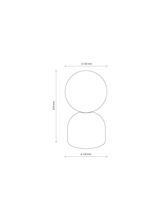 TK Lighting Διακοσμητικό Φωτιστικό G9 12x12x21εκ.