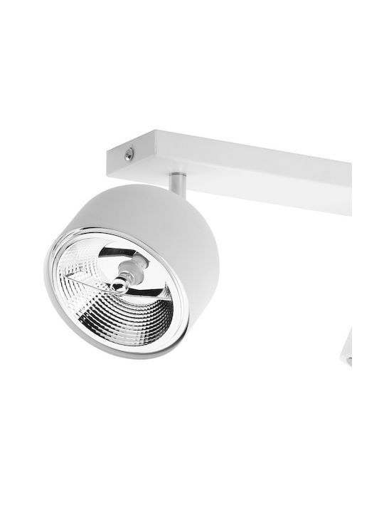 Spot Light Modern Lamp Bathroom with Integrated LED and Warm White Light Silver