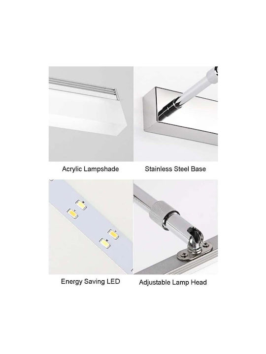 Led7 Modern Wall Lamp with Integrated LED and Natural White Light