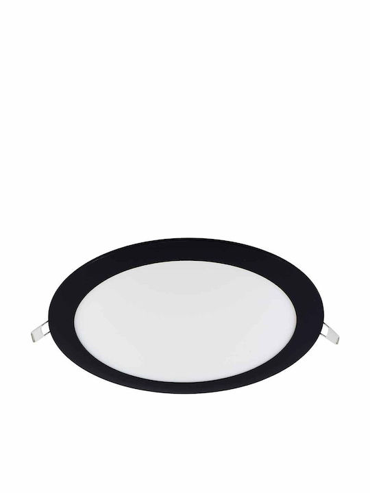 Vivalux Rotund Încastrat Panou LED Putere 18W cu Alb Natural Lumini 22.3x22.3cm.
